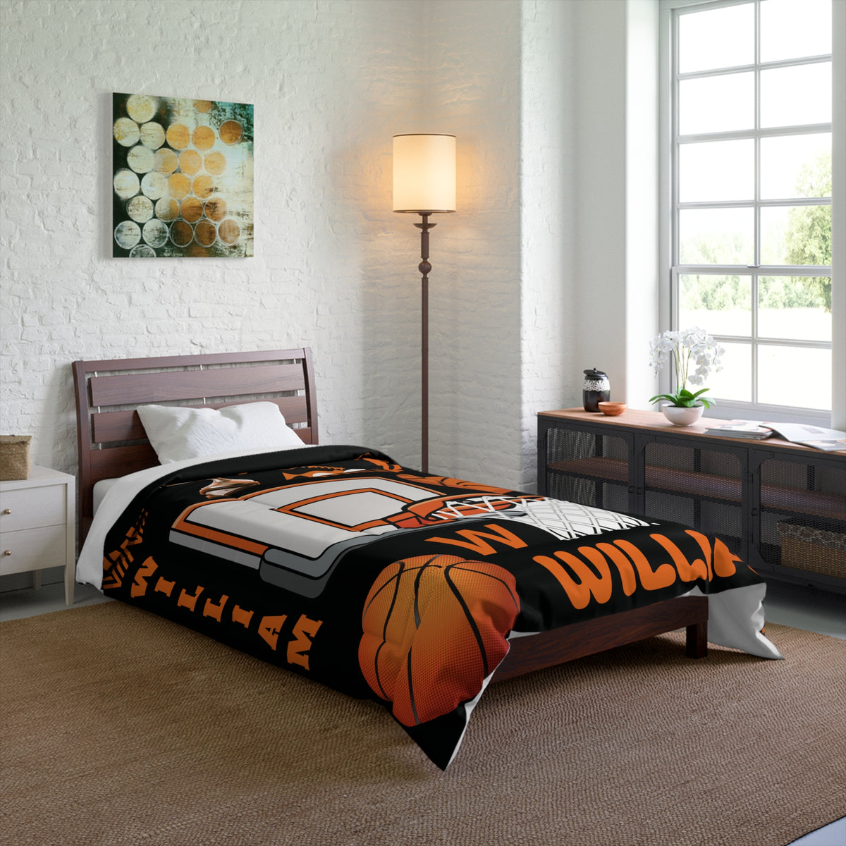 Personalized Basketball Comforter – Custom Name