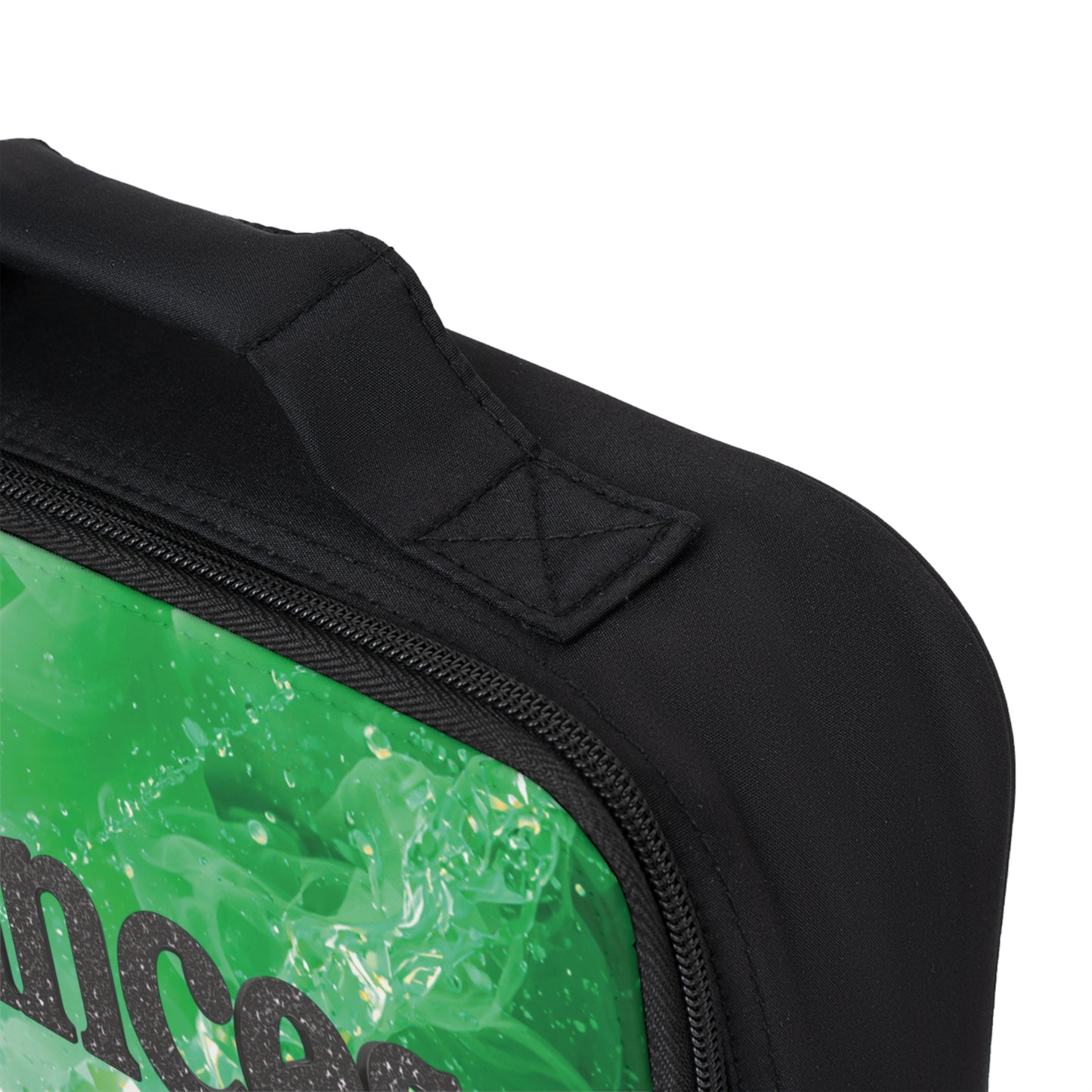 Personalized 'Princess' Lunch Bag — Custom Name Green Swirl Kids Lunchbox