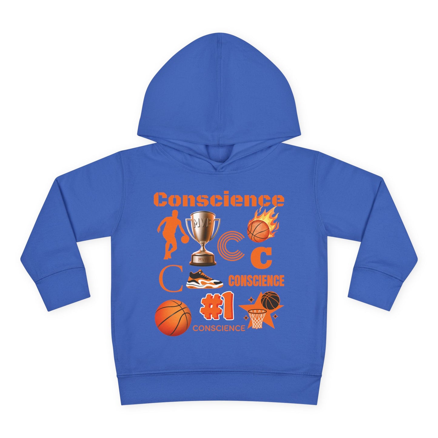 Personalized Toddler Basketball Hoodie —  Graphic Pullover