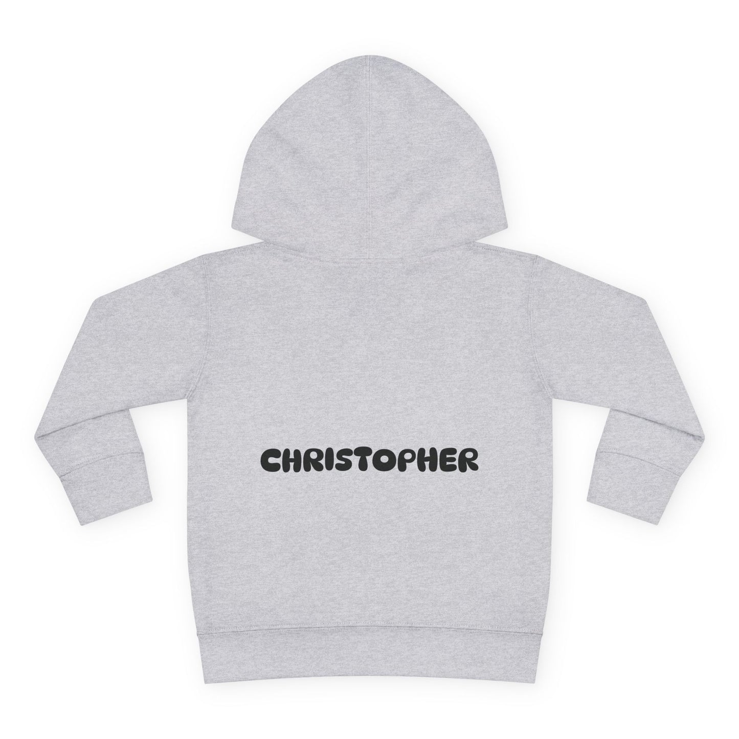 Boys Toddler Hoodie — Personalized Dino Name Collage (Custom Kids Pullover)