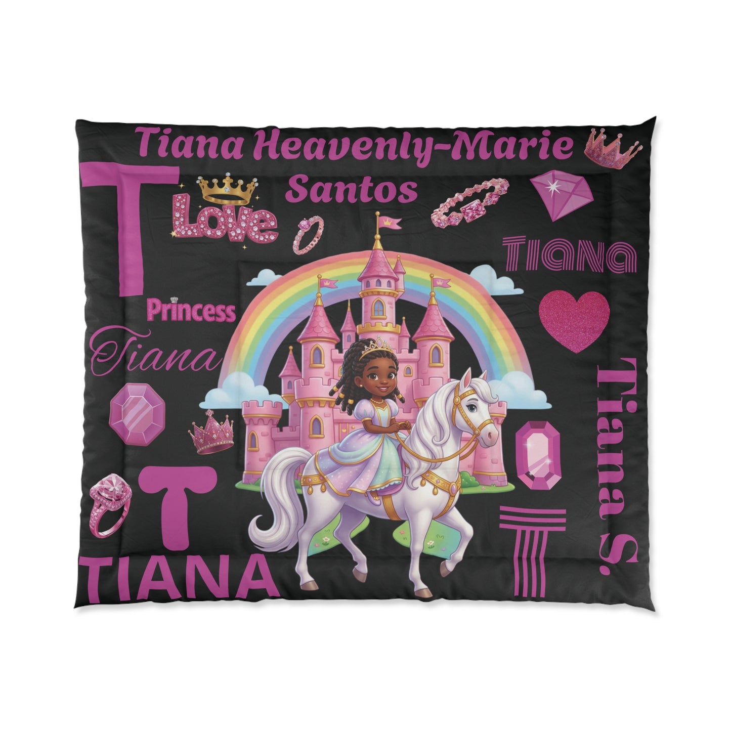 Personalized Comfy Princess Comforter — Custom Kids Bedding