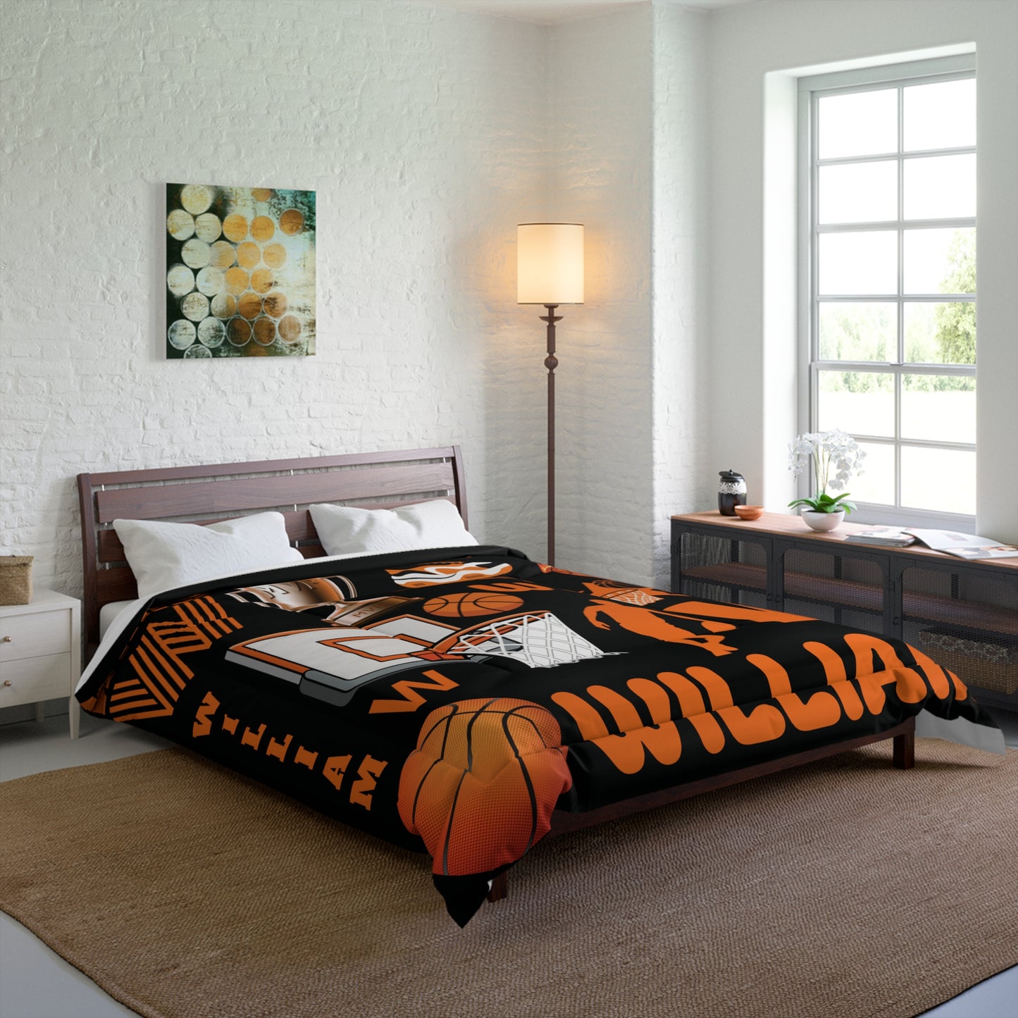 Personalized Basketball Comforter – Custom Name