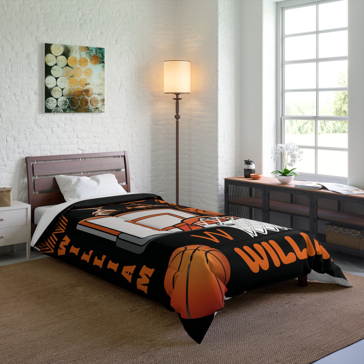 Personalized Basketball Comforter – Custom Name