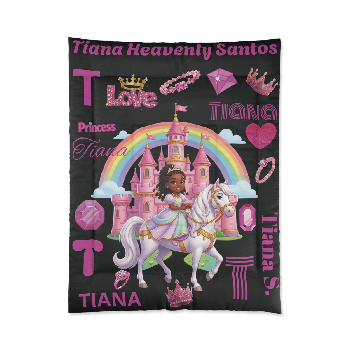 Personalized Comfy Princess Comforter — Custom Kids Bedding