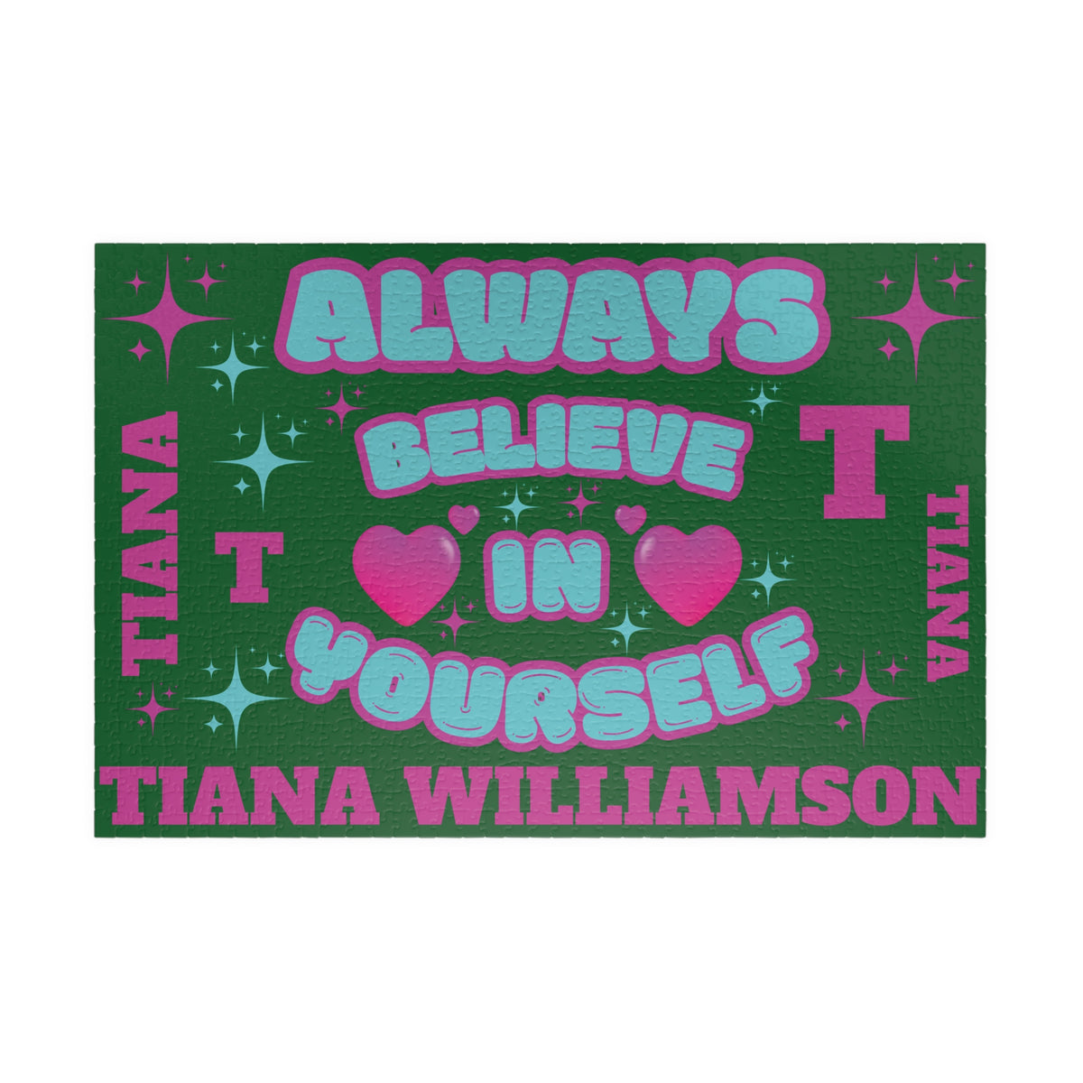 Personalized Name Jigsaw Motivational Puzzle — “Always Believe In Yourself”