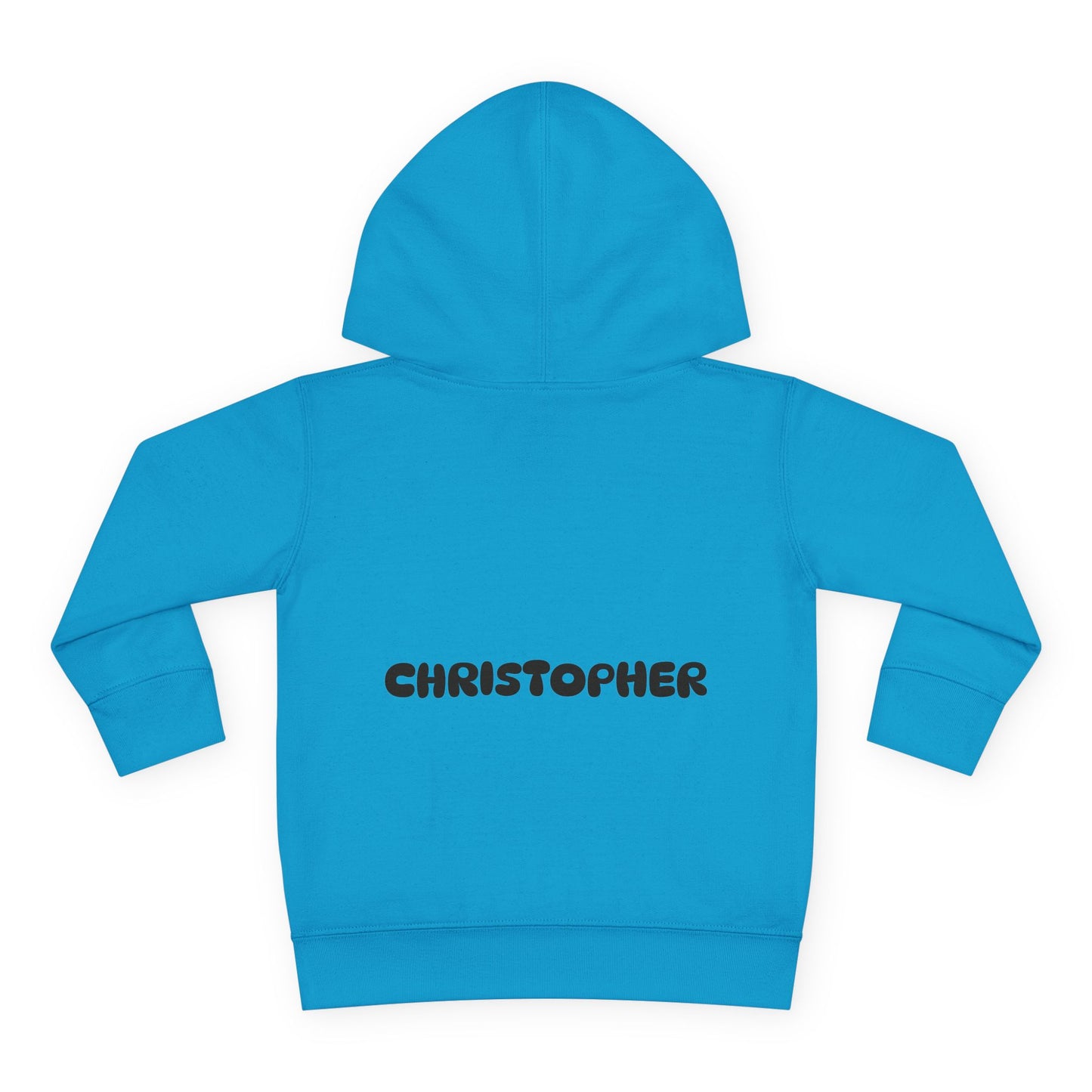Boys Toddler Hoodie — Personalized Dino Name Collage (Custom Kids Pullover)
