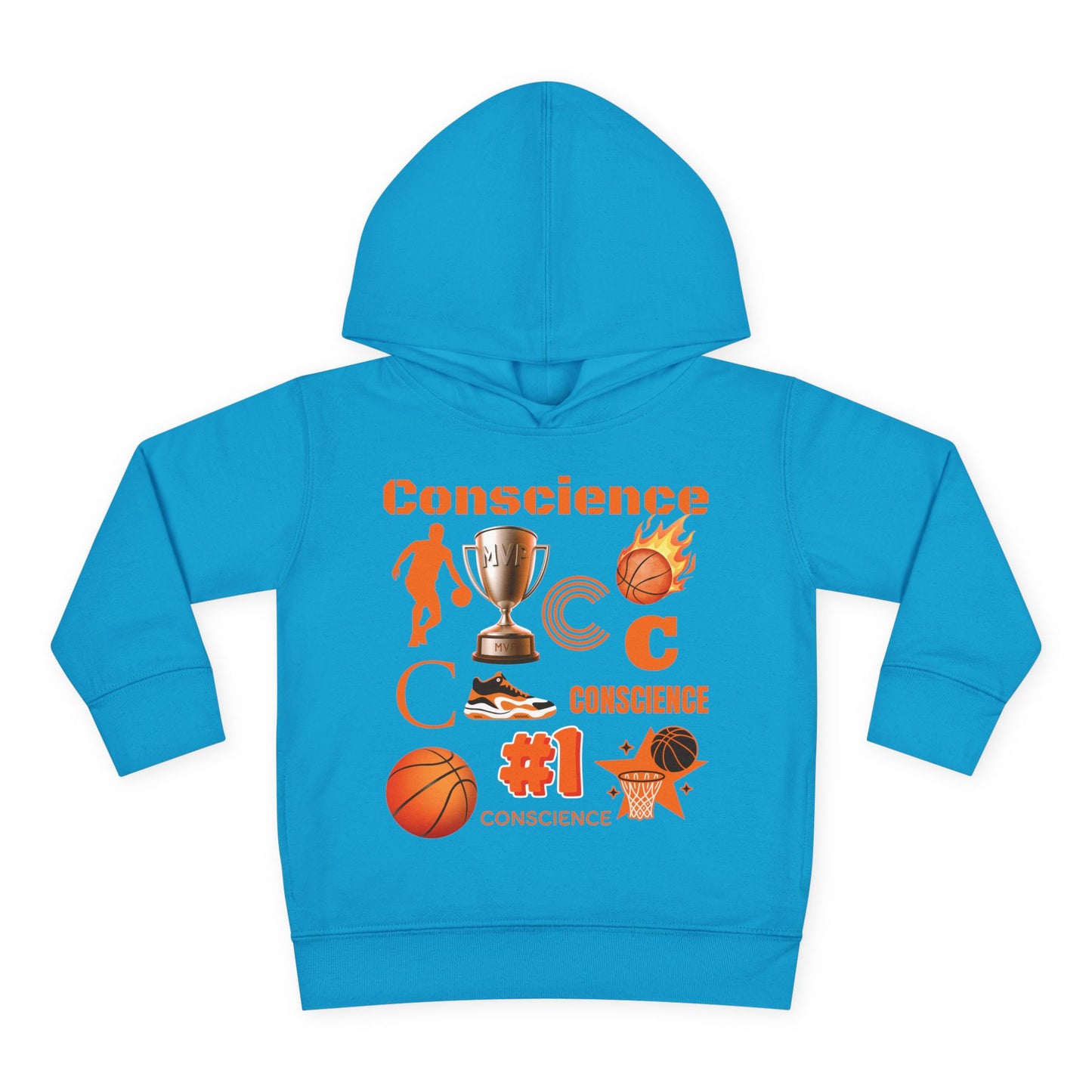 Personalized Toddler Basketball Hoodie —  Graphic Pullover