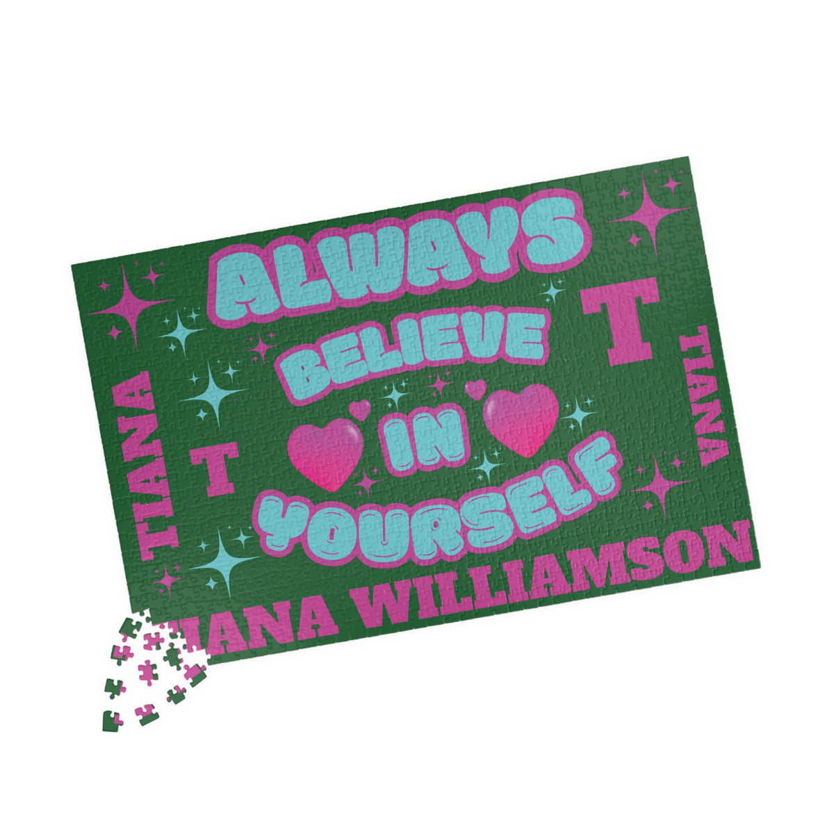 Personalized Name Jigsaw Motivational Puzzle — “Always Believe In Yourself”