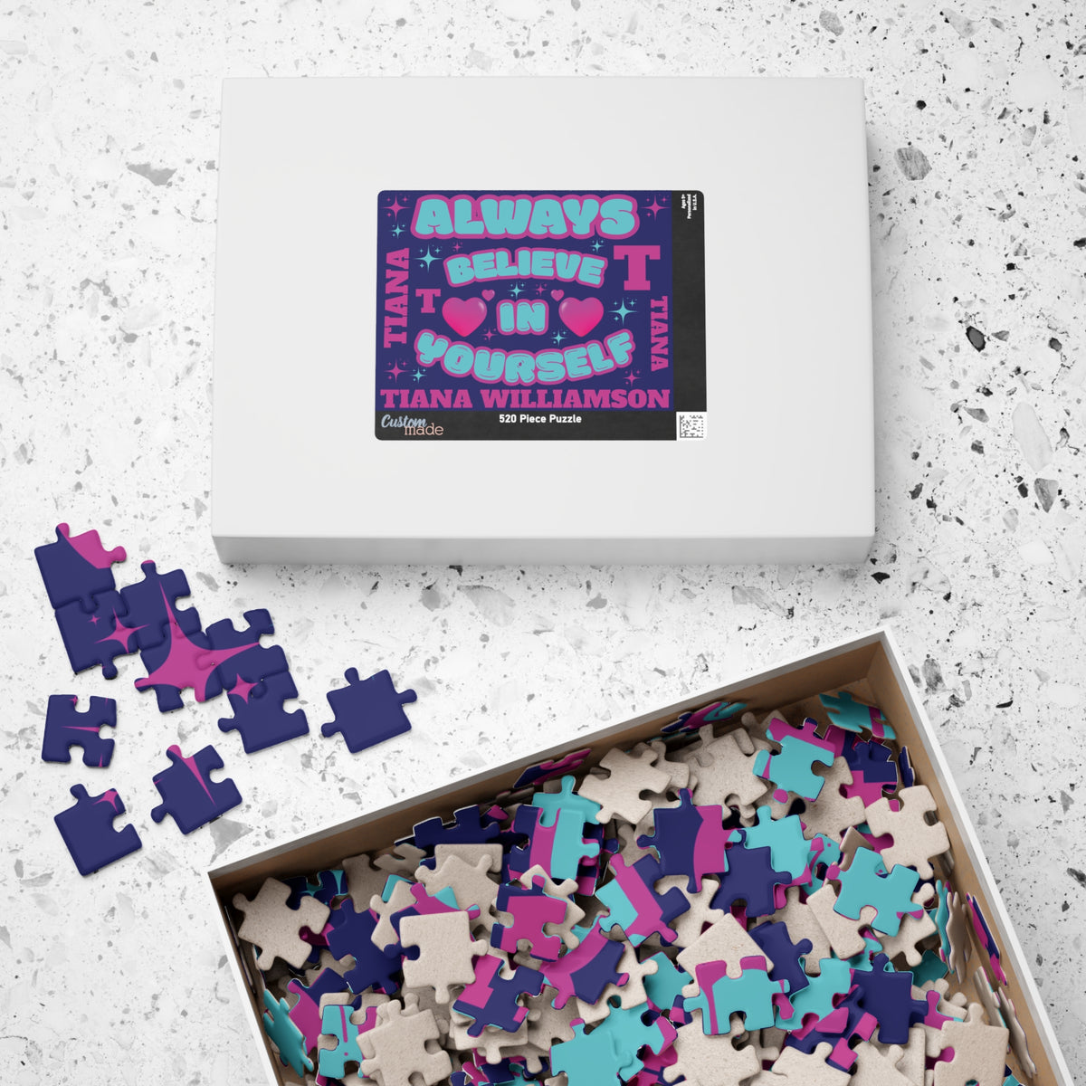 Personalized Name Jigsaw Motivational Puzzle — “Always Believe In Yourself”