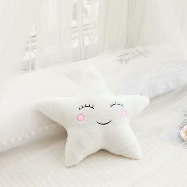 Plush Moon Star Cloud Raindrop Baby Pillow Decor