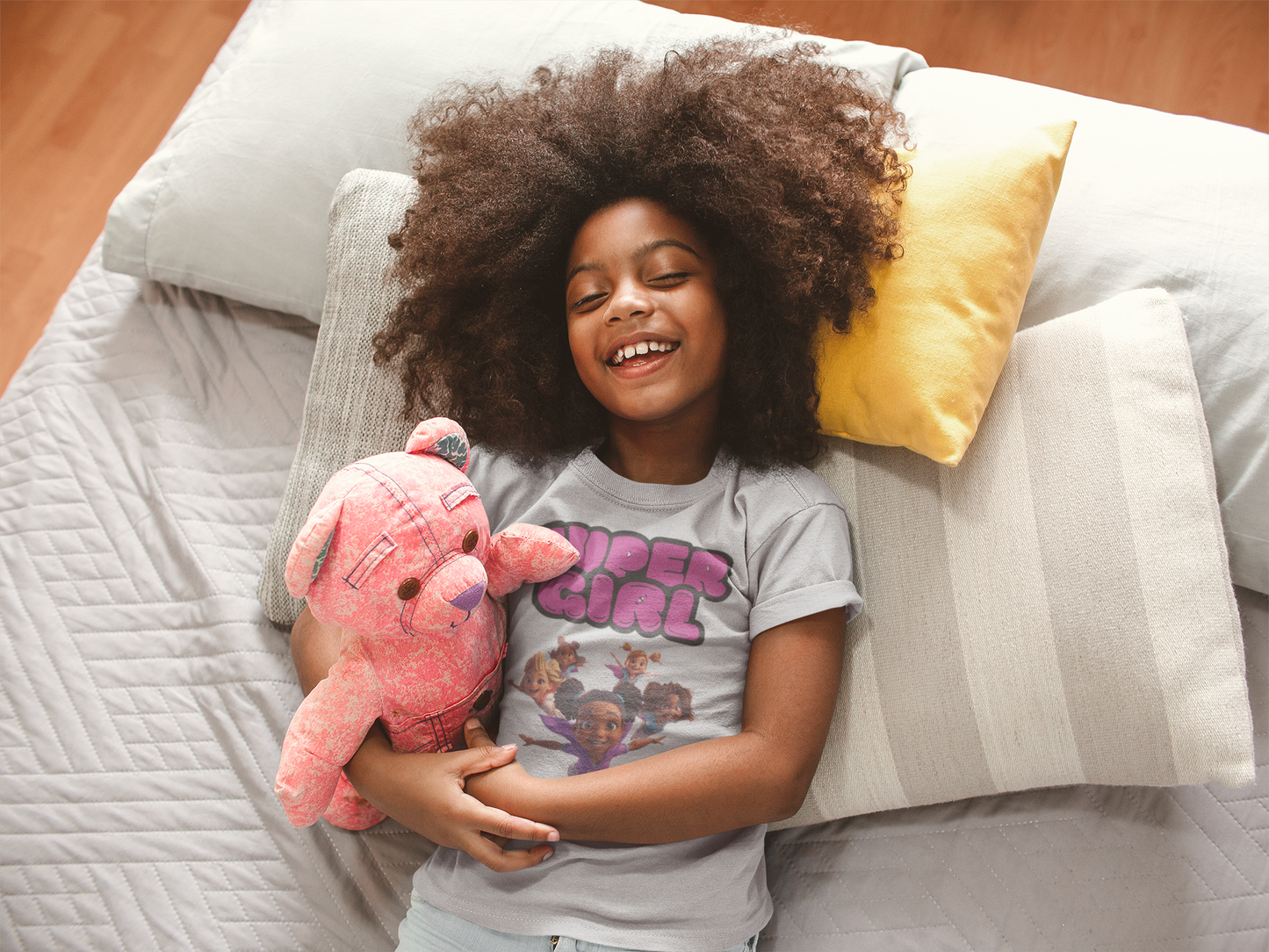 Super Girl Toddler T-Shirt — Personalized 'ALANA' Kids Tee