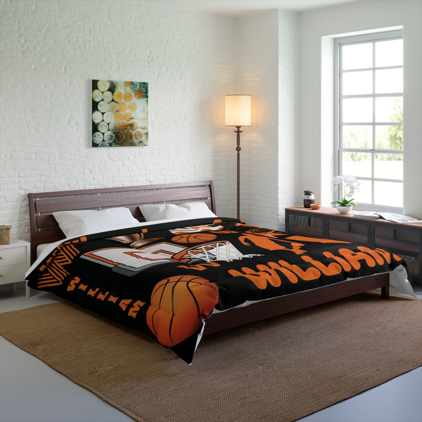 Personalized Basketball Comforter – Custom Name