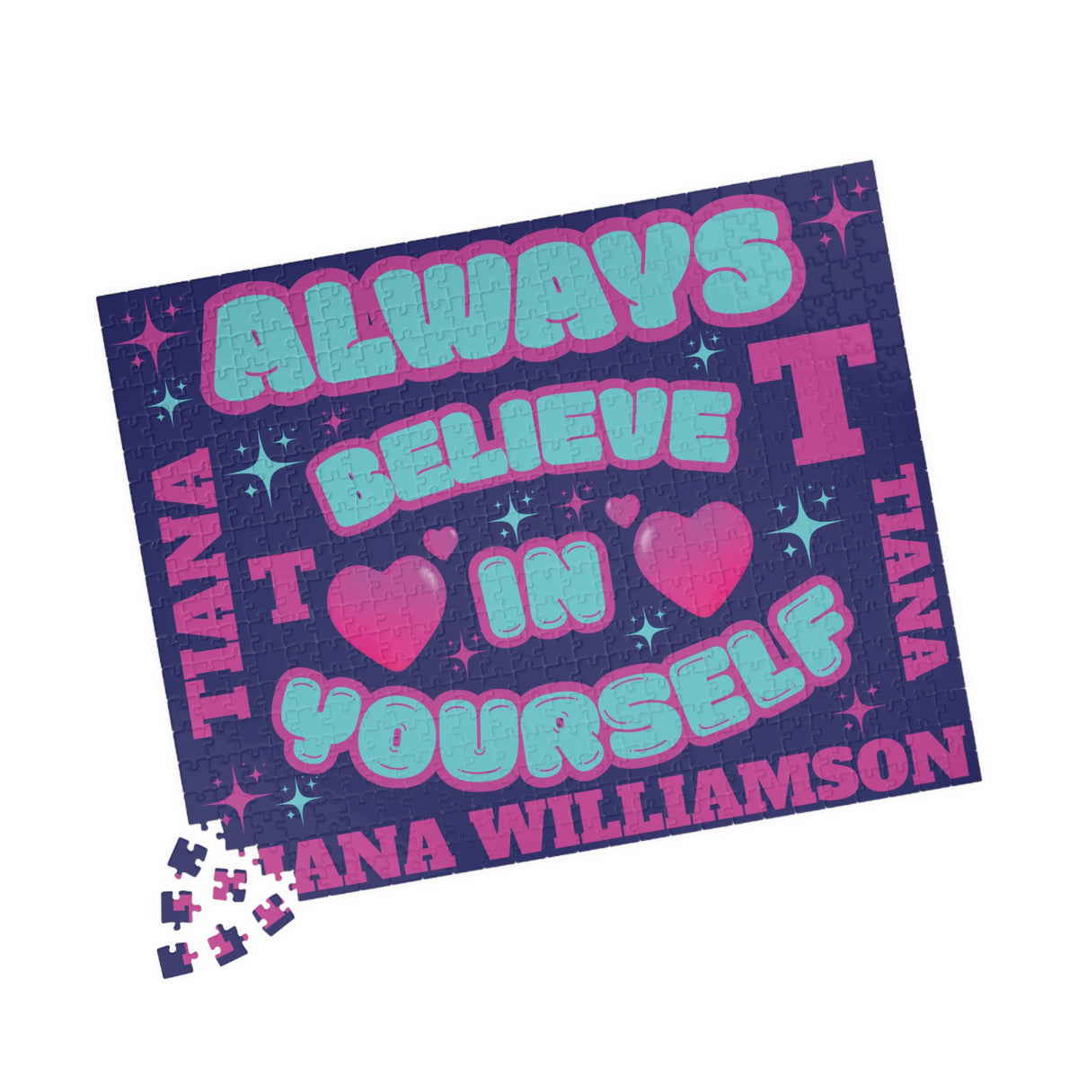 Personalized Name Jigsaw Motivational Puzzle — “Always Believe In Yourself”