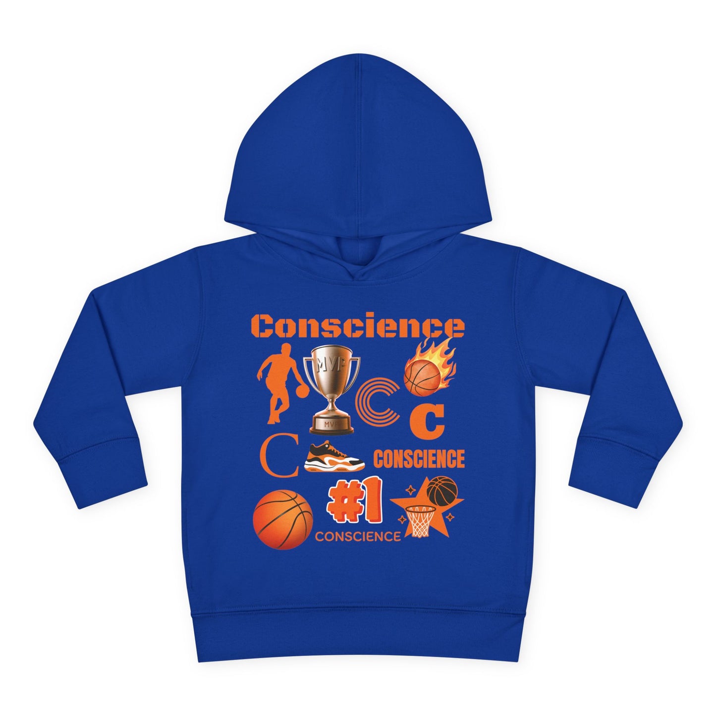 Personalized Toddler Basketball Hoodie —  Graphic Pullover