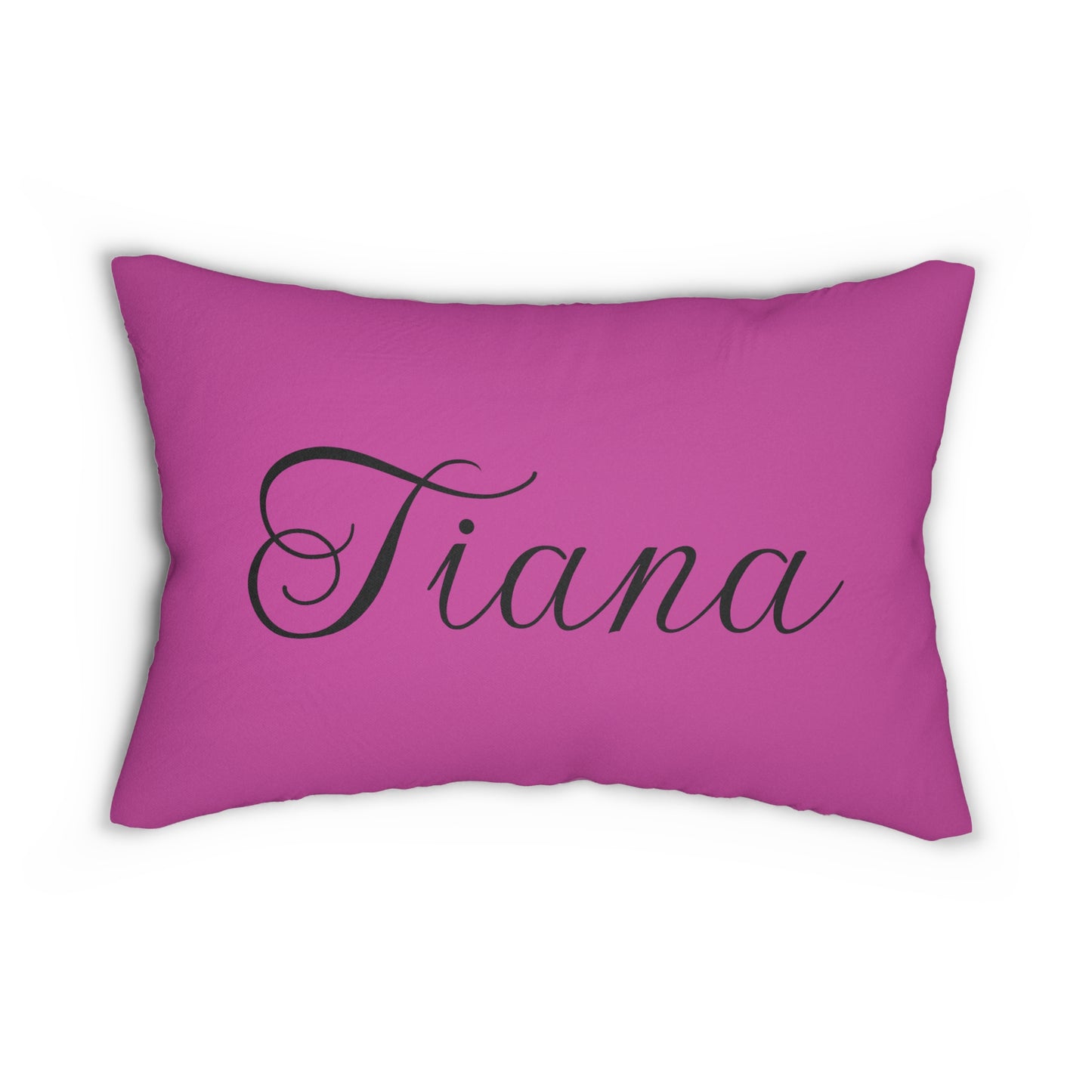 Personalized - "Princess" Pink Lumbar Pillow