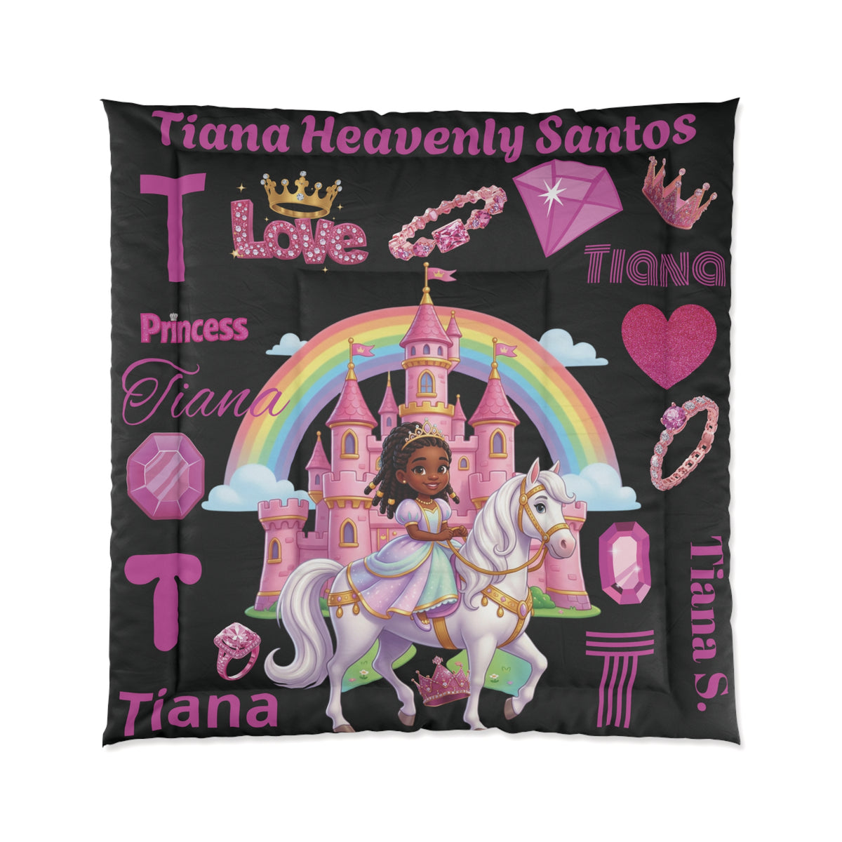 Personalized Comfy Princess Comforter — Custom Kids Bedding