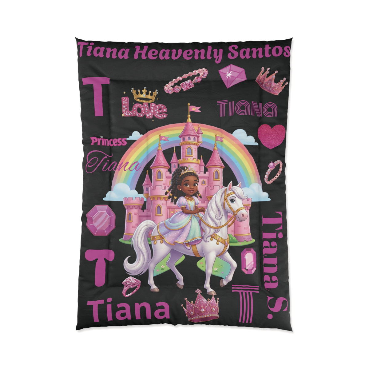 Personalized Comfy Princess Comforter — Custom Kids Bedding