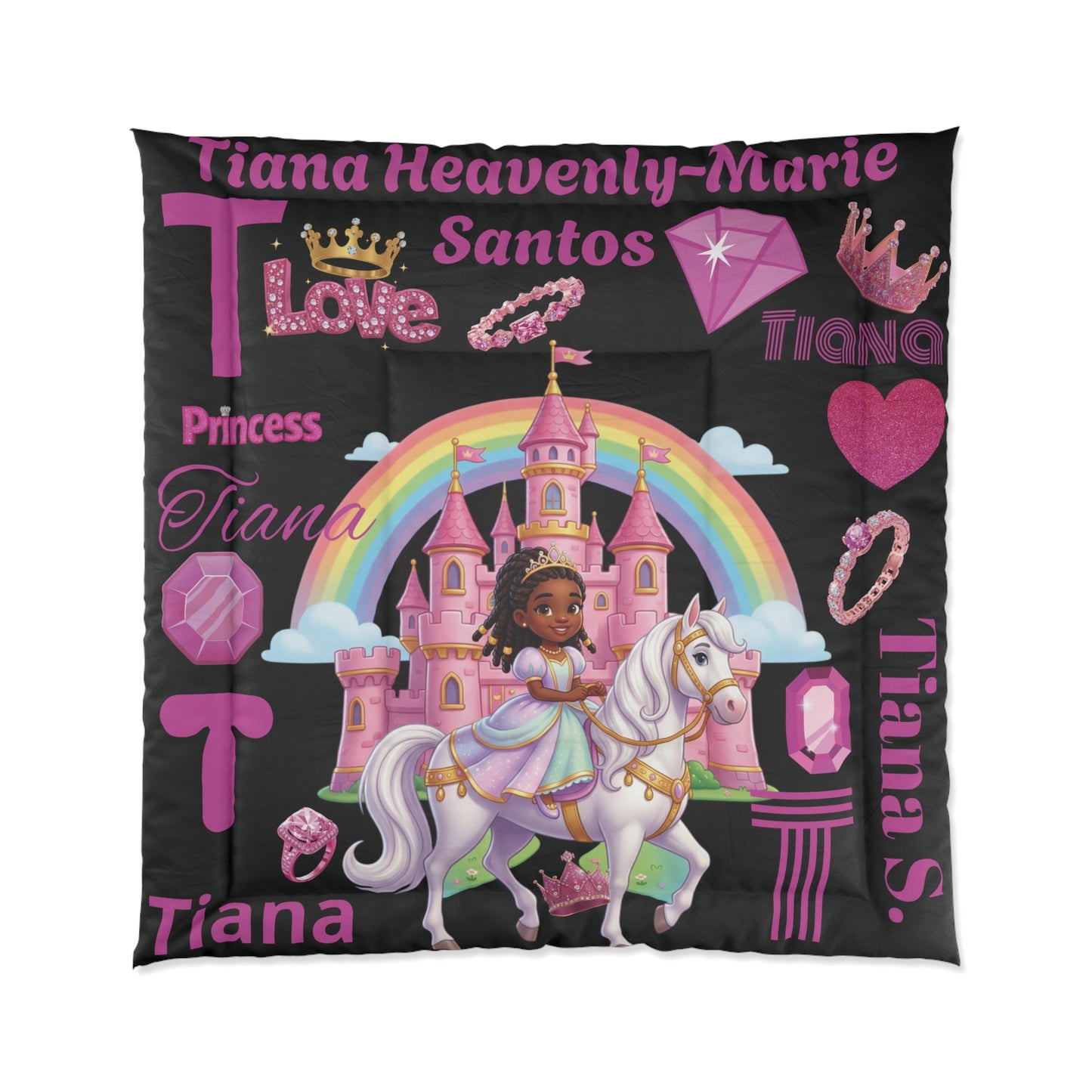 Personalized Comfy Princess Comforter — Custom Kids Bedding
