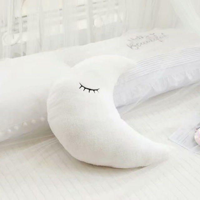 Plush Moon Star Cloud Raindrop Baby Pillow Decor