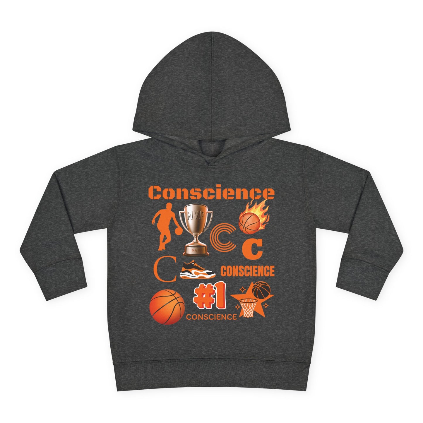 Personalized Toddler Basketball Hoodie —  Graphic Pullover