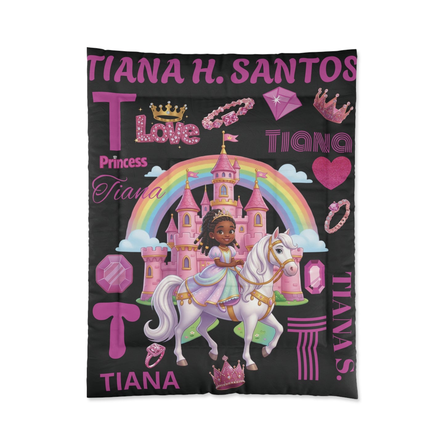 Personalized Comfy Princess Comforter — Custom Kids Bedding