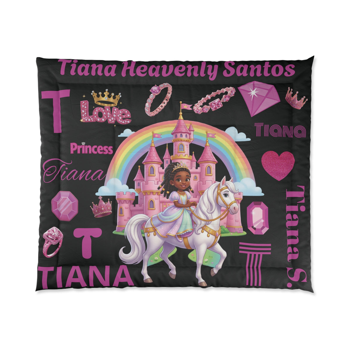 Personalized Comfy Princess Comforter — Custom Kids Bedding