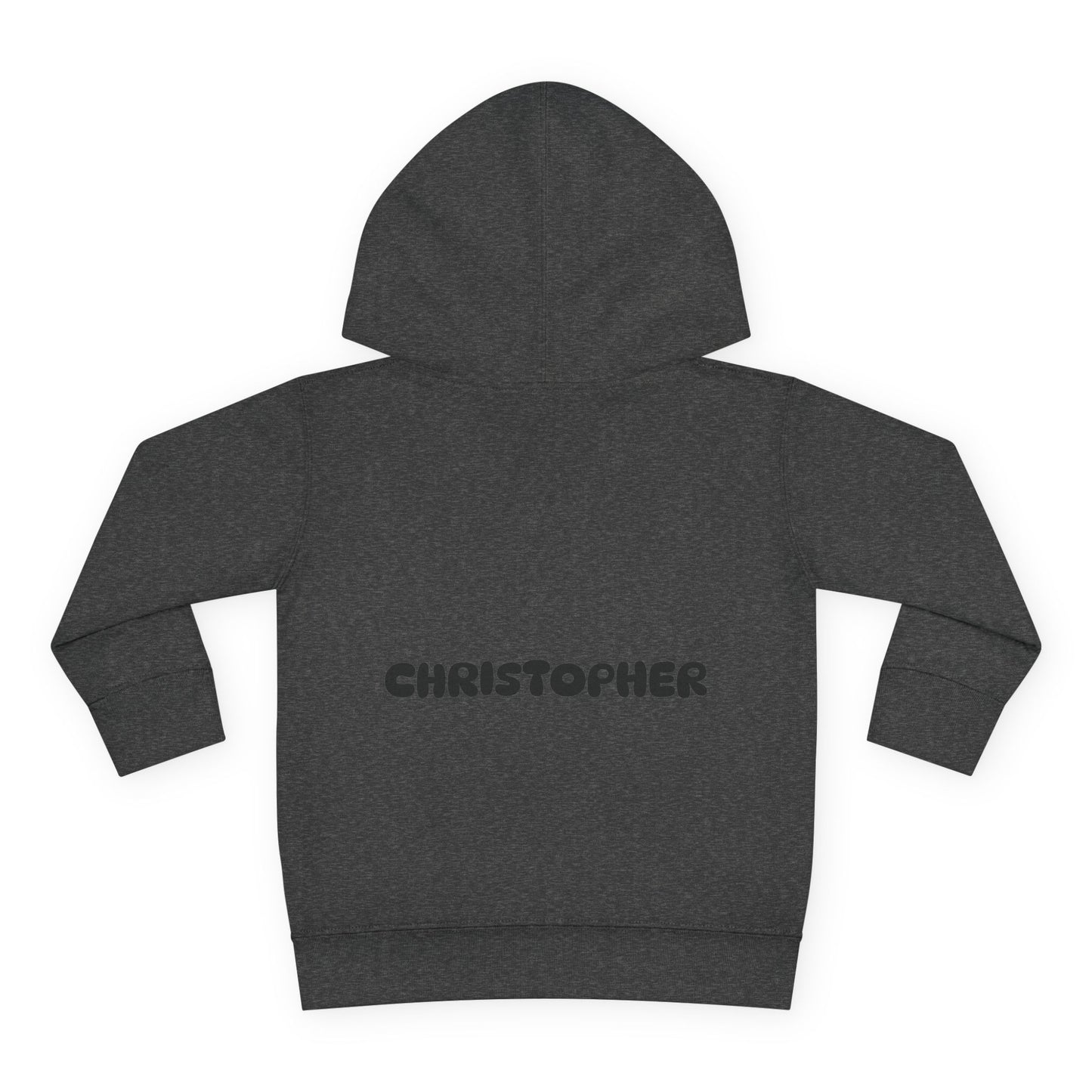 Boys Toddler Hoodie — Personalized Dino Name Collage (Custom Kids Pullover)