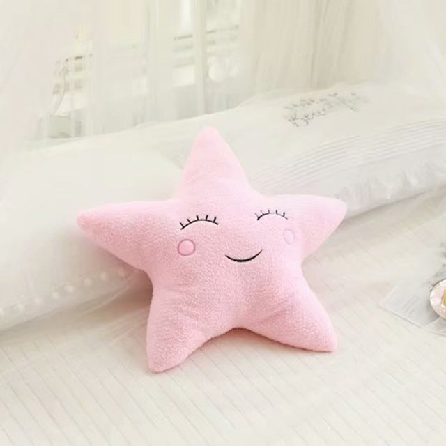 Plush Moon Star Cloud Raindrop Baby Pillow Decor