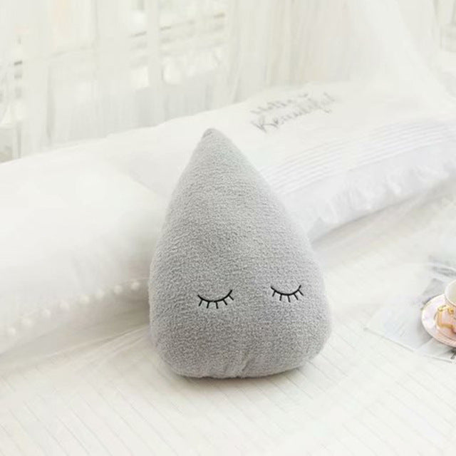 Plush Moon Star Cloud Raindrop Baby Pillow Decor