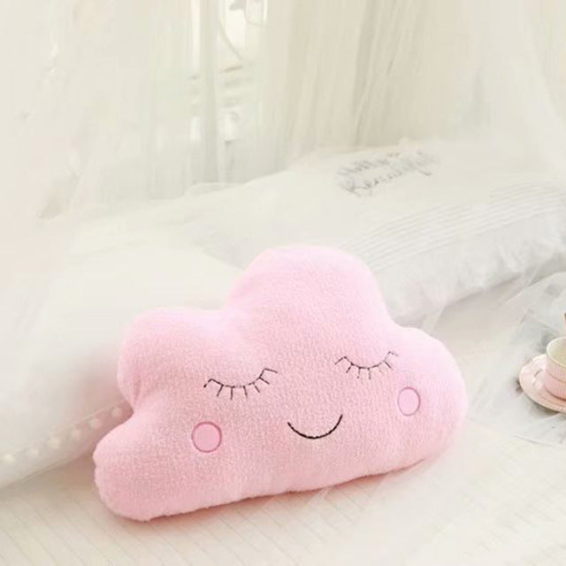 Plush Moon Star Cloud Raindrop Baby Pillow Decor
