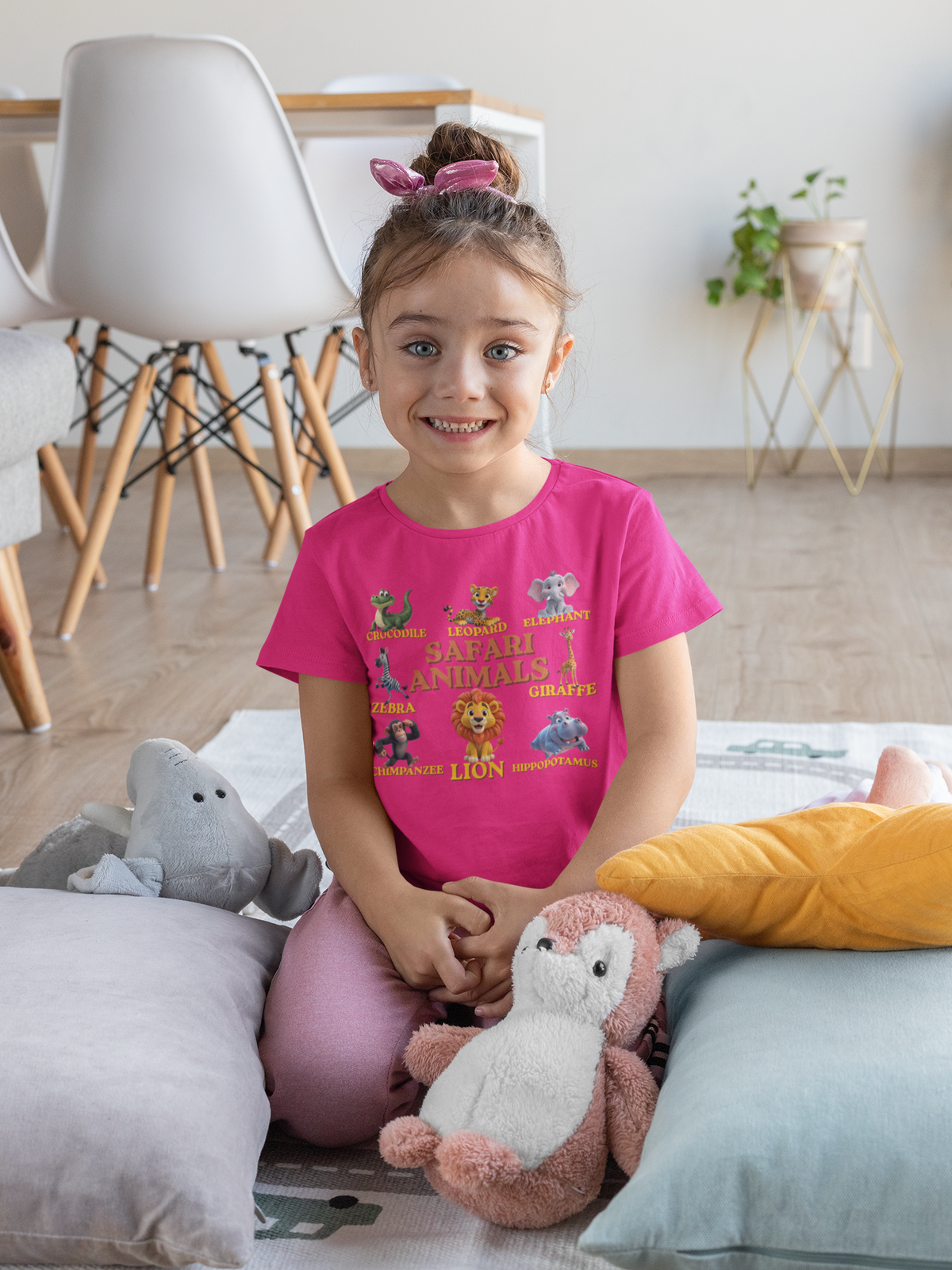 Toddler Girl - Safari Animal Shirt